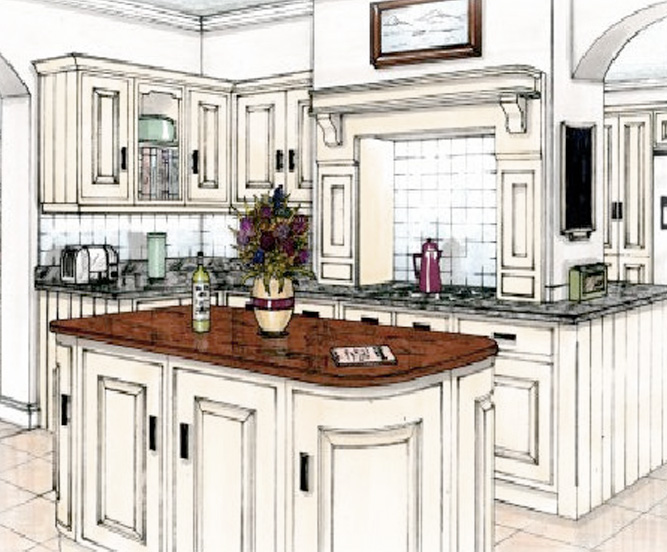 kitchen-drawing - GVS Kitchen Design and Planning
